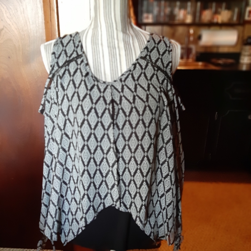 Womans Cold Shoulder Top